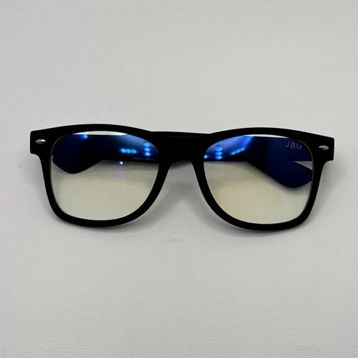 فریم عینک طبی مستطیلی مشکی انتی رفلکس و یووی 400 سبک