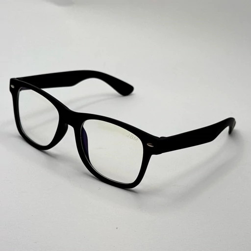 فریم عینک طبی مستطیلی مشکی انتی رفلکس و یووی 400 سبک