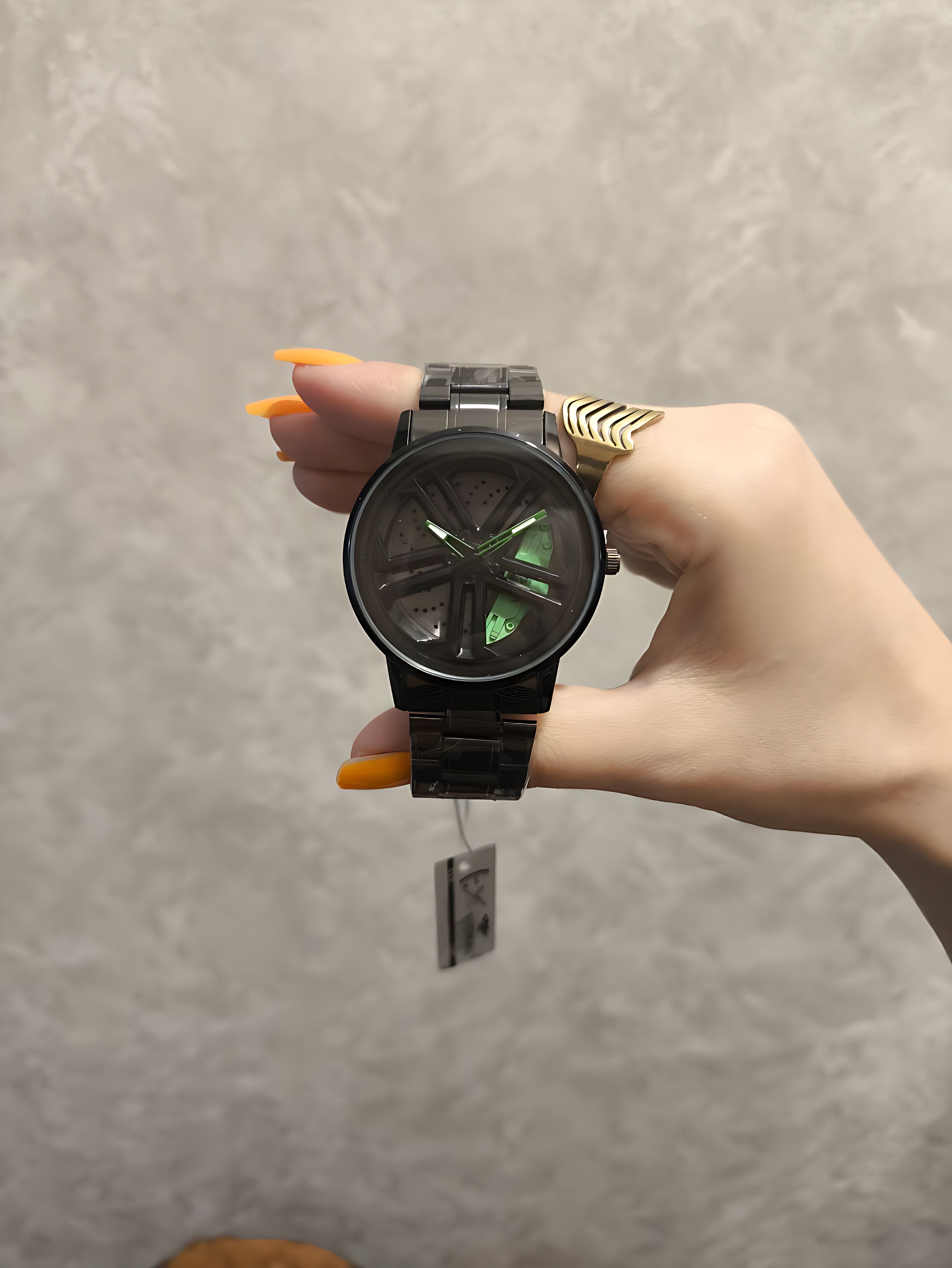 ساعت مچی مردانه voikai مدل رینگی چرخشی بند و بدنه استیل