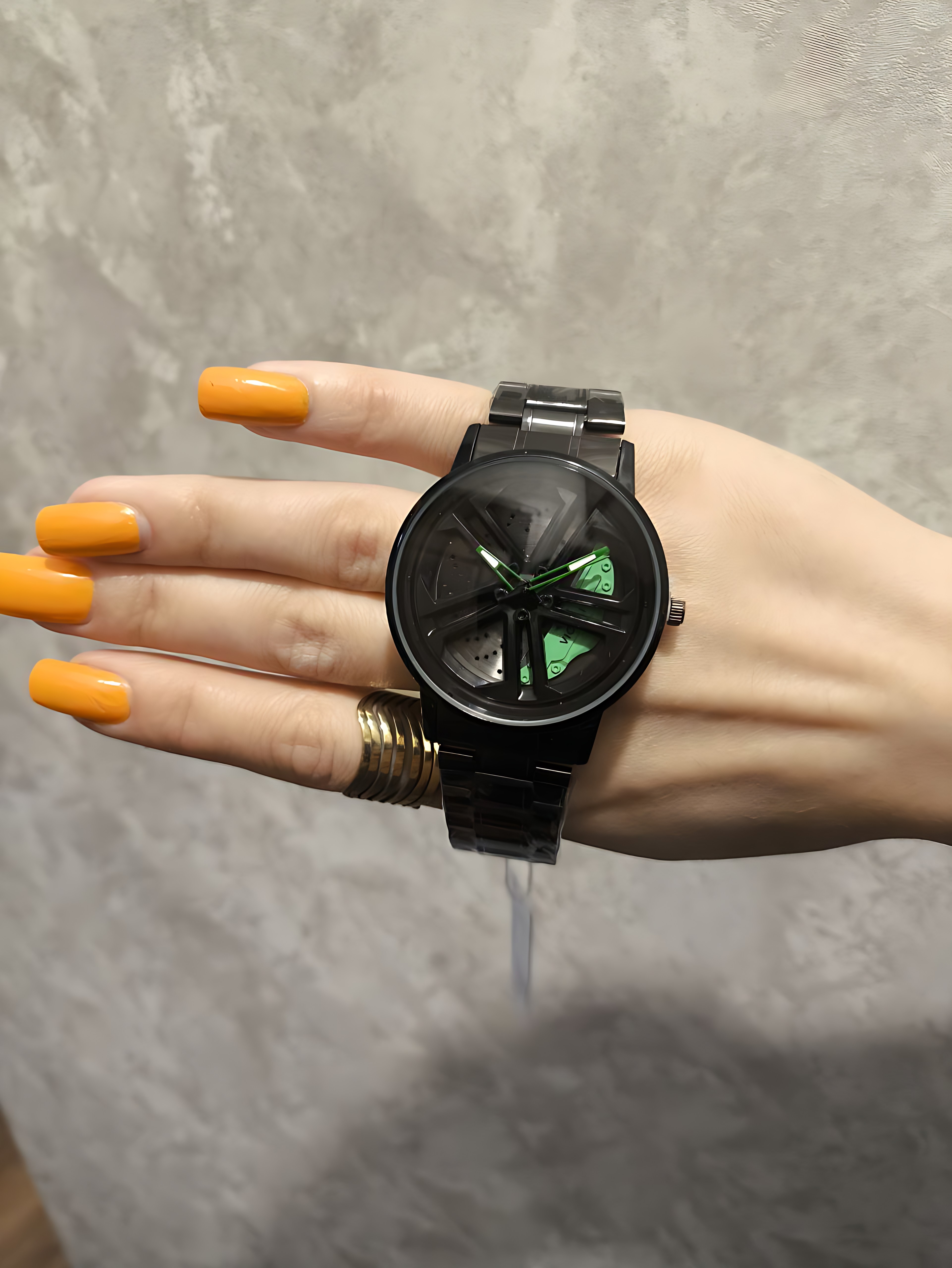 ساعت مچی مردانه voikai مدل رینگی چرخشی بند و بدنه استیل