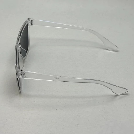 عینک آفتابی مشکی فریم شفاف مستطیلی
