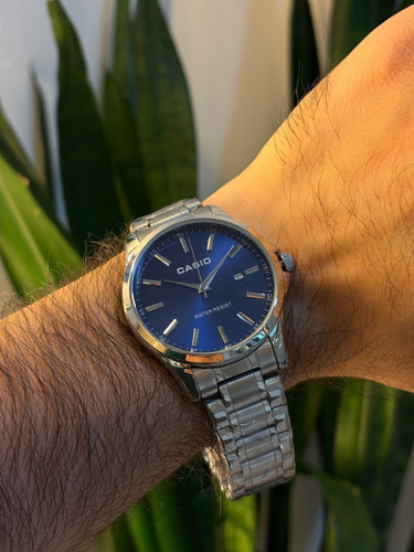 ساعت مچی مردانه کاسیو استیل تاریخدار مارک معروف CASIO نمونه درجه یک
