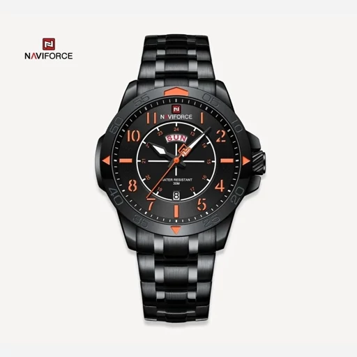 ساعت مچی مردانه نیوی فورس اورجینال موتور ژاپن دارای کارت گارانتی و دفترچه