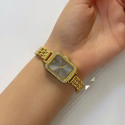 ساعت زنانه DW بند طلایی