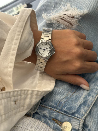 ساعت کارتیر بالن بلو زنانه استیل