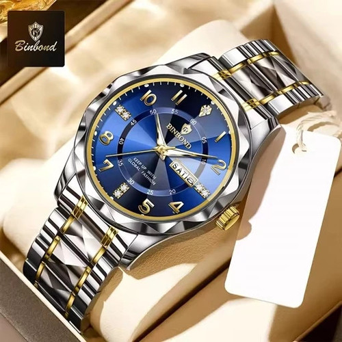 ساعت مچی زنانه بین باند اورجینال دوتقویم شیشه الماسی