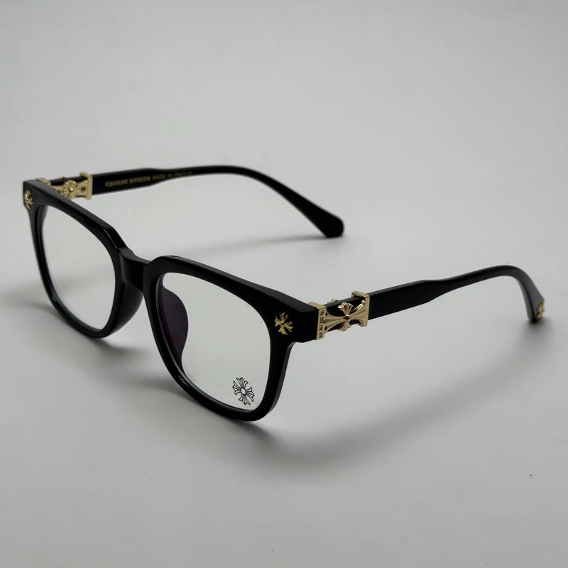 عینک بلوکات کروم هارتز مشکی طلایی Chrome Hearts 2273 با پک کامل کروم هارتز - کیفیت مستر