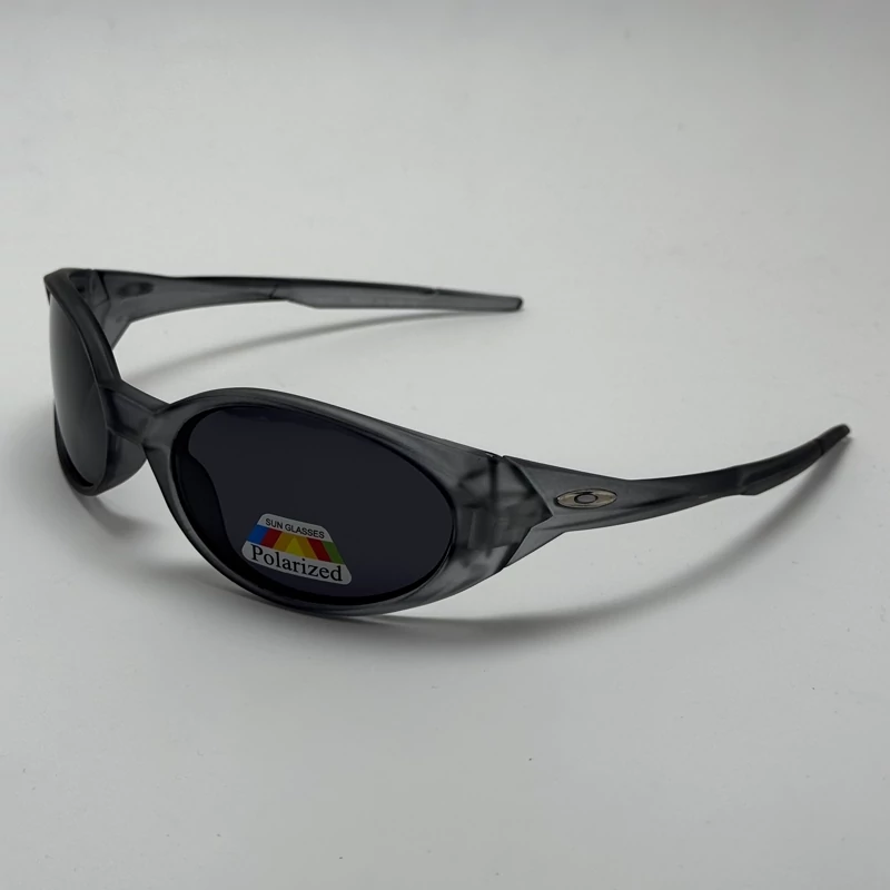عینک آفتابی پلاریزه اوکلی مدل Oakley Eye Jacket Redux بیضی طوسی