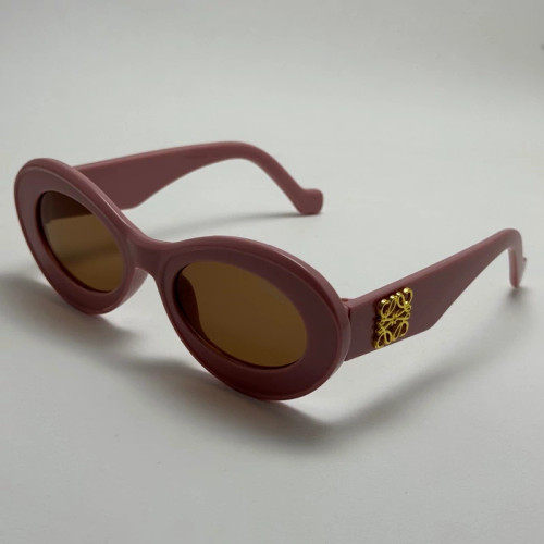 عینک آفتابی زنانه Loewe Oval Chunky لووه بیضی صورتی کد 1207
