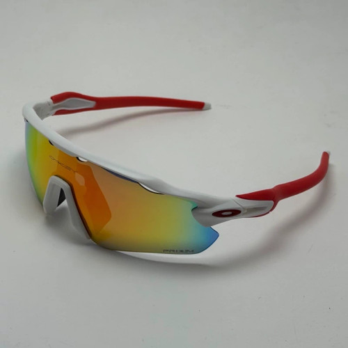 عینک آفتابی اسپرت اوکلی Oakley مدل Radar EV Path عدسی آتیشی فریم سفید کد 9208