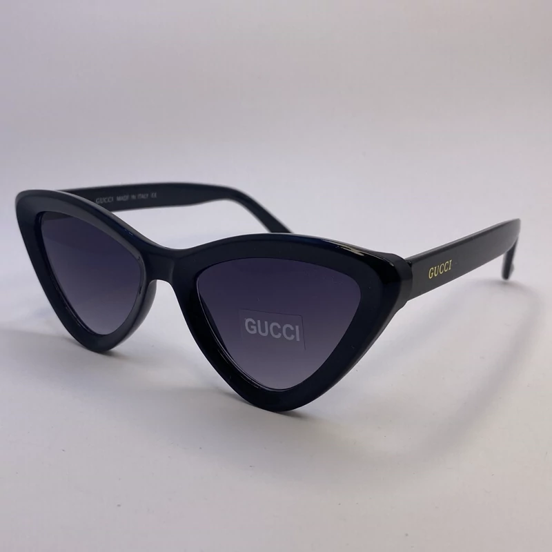 عینک گوچی gucci ایتالیا مشکی محافظ کامل uv400 به همراه کاور و دستمال نانو مخصوص عینک