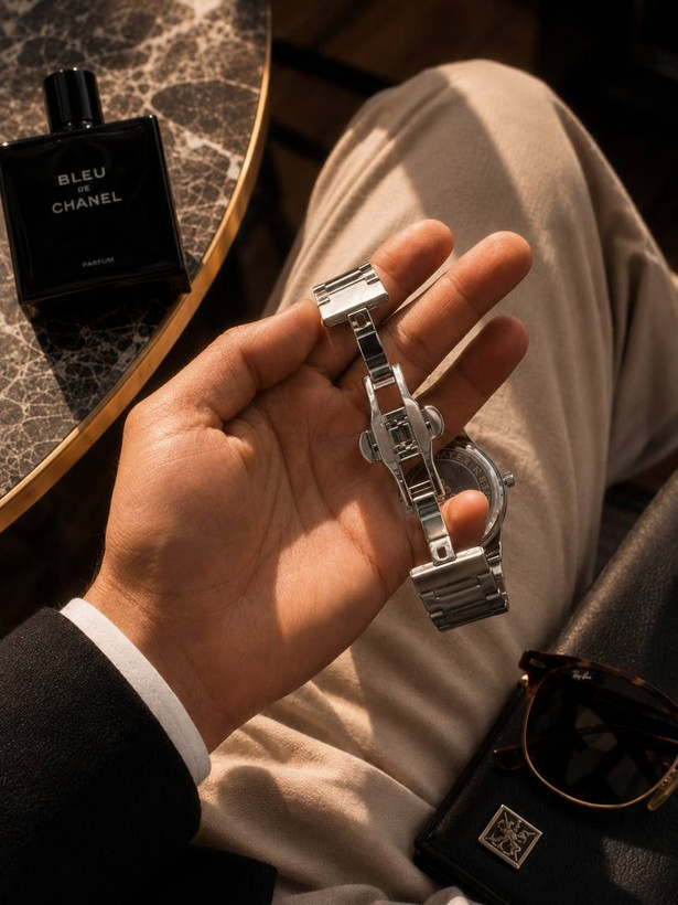 ⌚️ساعت تیسوت مردونه /قفل پروانه/موتور تقویم دار/بند و بدنه استیل درجه یک