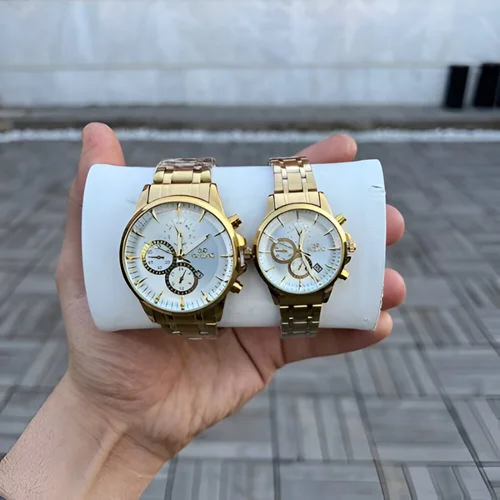 ست ساعت مردانه و زنانه فلزی مارک swisland